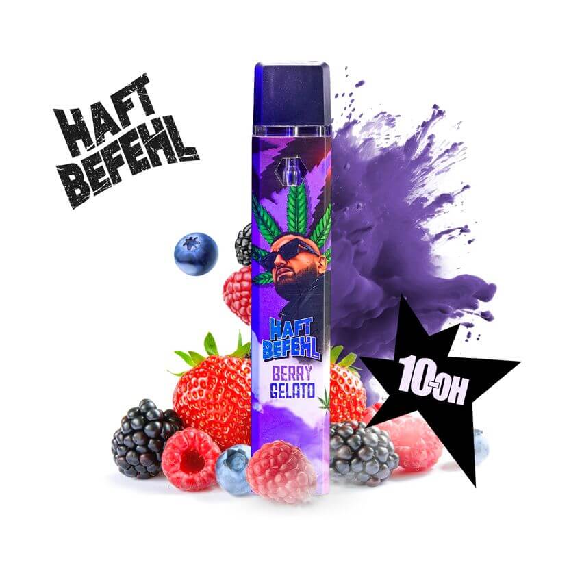 Haftbefehl 10-OH-HHCP Einweg-Vape Berry Gelato, 1 ml mit Beerenaroma